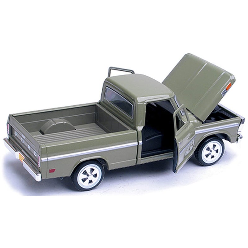 Motor Max 1969 Ford F-100 Pickup, Green - Motormax Premium American 79315 - 1/24 Scale Diecast Model Car by Motor Max - Image 3